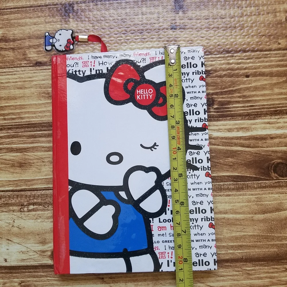Hello Kitty Red/White Journal & Notebook Set Stationary Office Notepad Sanrio